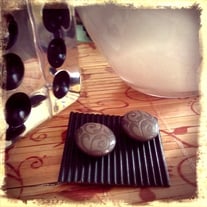 Swirl of Grey earrings