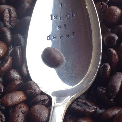 Laugh at decaf spoon