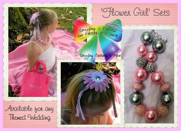 Wedding & Bridal Chunky Necklace & Hair Bow Collections