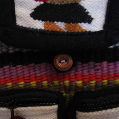 Native print backpack 