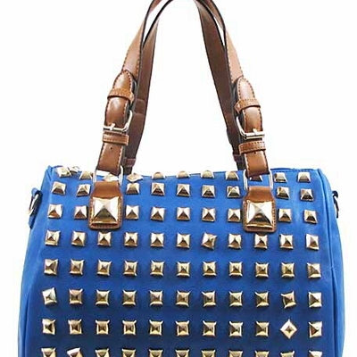"royal" studded handbag
