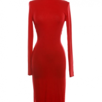 Rtw turtleneck midi dress