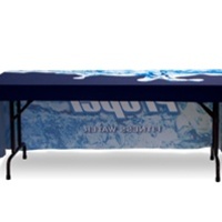 6ft Table Throw 3-sided with Custom Print - Thumbnail 1