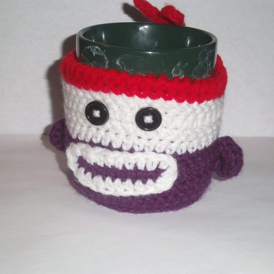 Sock monkey coffee mug 