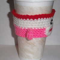 Sock Monkey cup cozie - Thumbnail 1