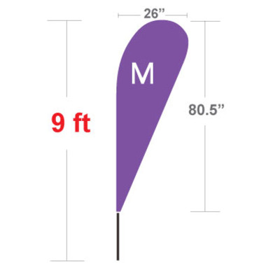 Teardrop flag (medium) 9ft