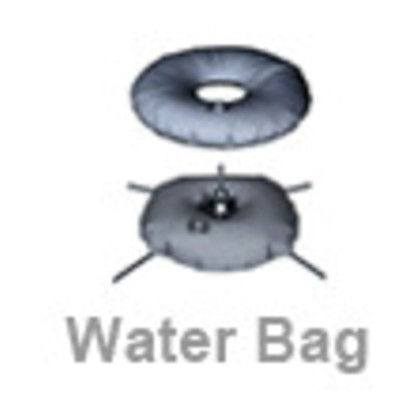 Teardrop, rectangle & feather water bag