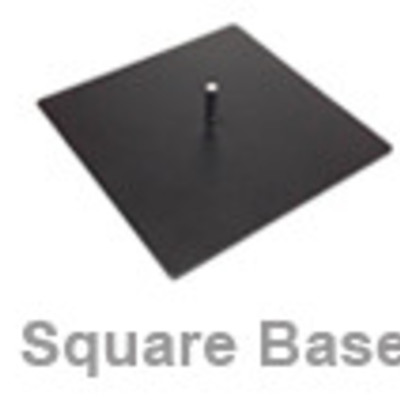 Teardrop, rectangle & feather square base