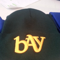 BAY Beanie Green and Yellow - Thumbnail 2