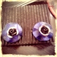 Electric Blue Rose earrings - Thumbnail 2