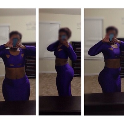 Purple triangle midi