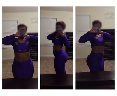 Purple triangle midi