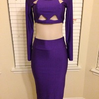 Purple Triangle Midi - Thumbnail 1