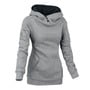 Hooded Cowl Neck Hoodie - Thumbnail 2
