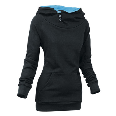 Hooded cowl neck hoodie
