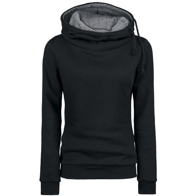 Hooded thickening pullover