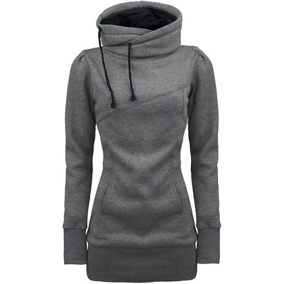 Drawstring pocketed hoodie