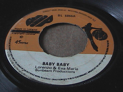Baby baby/think it over-lorenzo & eva maria-dip records-7"-good+