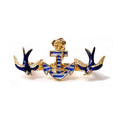 Anchor and swallow design double ring