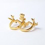 Anchor and Swallow Design Double Ring - Thumbnail 1