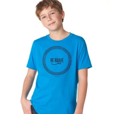 Boys' {unisex} turquoise be brave