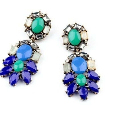 Blue wonder statement earrings - Thumbnail 4