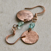 Beaded Disc Earrings - Thumbnail 2