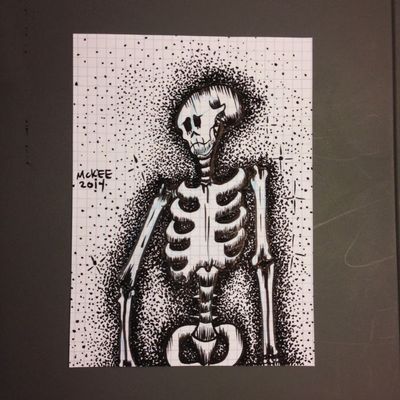Marisol mckee art - skeleton drawing