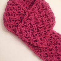 Floral scarf - Crochet - Thumbnail 1