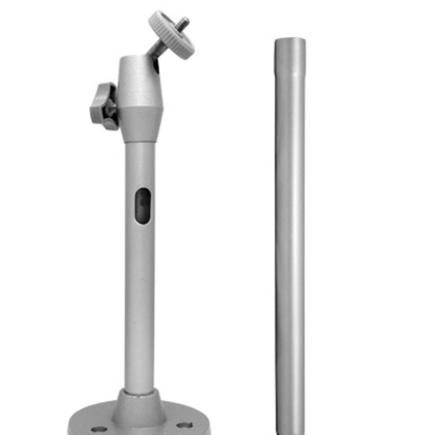 Bracket : 10.5" (h) x 3.5" (d)  extension : 10" (h) x 0.625" (d)