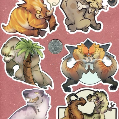 Prehistoric stickers