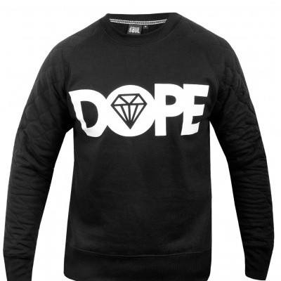 Black dope sweater for men