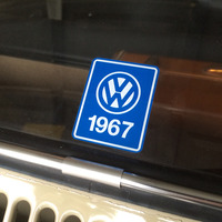 '67 Beetle YOM Window Display Decal - Thumbnail 1