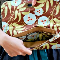 Mini Clutch - Mint Blue and Lime  - Thumbnail 2