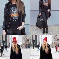 New Celebrity Style Tiger Applique Cotton Embroidery Jumper Sweatshirt - Thumbnail 1