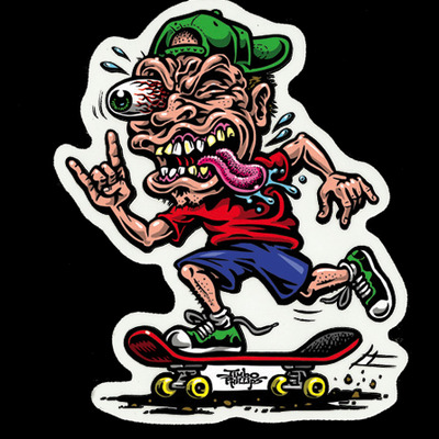 Skate freak sticker - Thumbnail 5