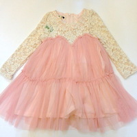The Vintage Lace Gia Dress PInk - Thumbnail 3