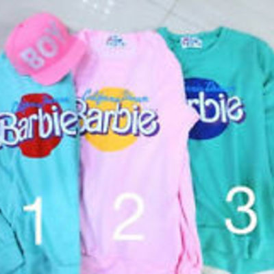 Fall winter pastel candy color sweatershirt long sleeve barbie sweatshirt  