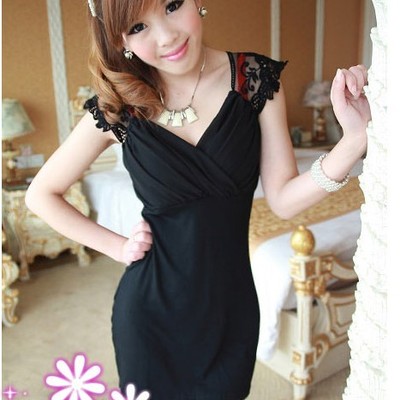 Short sleeve elegant stylish dress