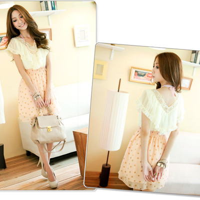 Chiffon dots dress 