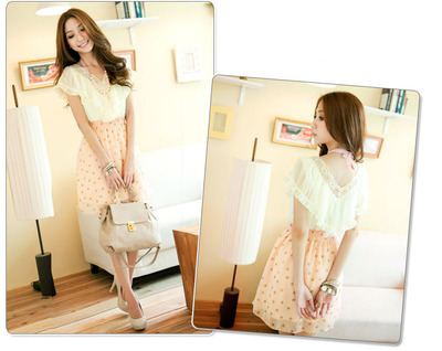 Chiffon dots dress 