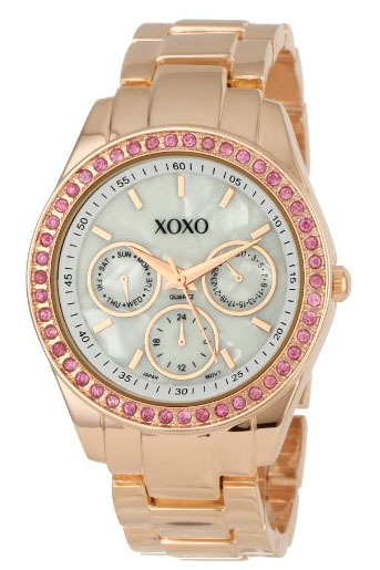 Women rose gold bracelet watch