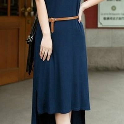 Irregular bohemian style long dress