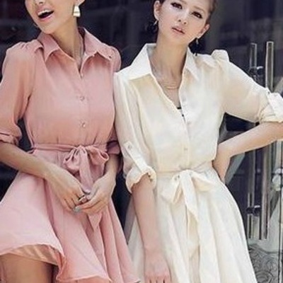 Elegant princess sleeve dress