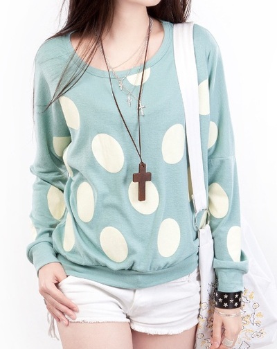 Polka dotted sweater