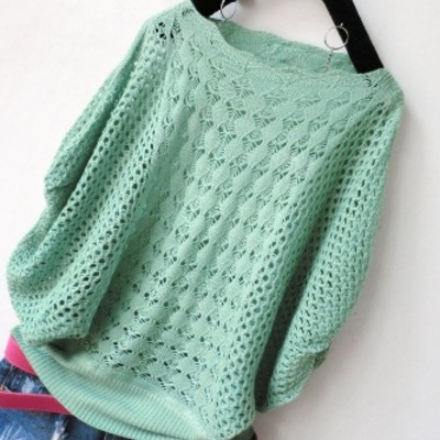 Loose thin cutout sweater