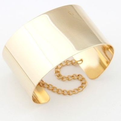 Gold/silver punk metal bracelet