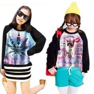 Harajuku style sweater long sleeve pullover tracksuit (3 styles)