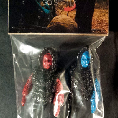 Go softly/jungol "red & blue hood girls" resin designer toy art action figure set