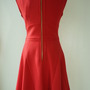*Exceptional quality* Red sleeveless dress with flare -2
